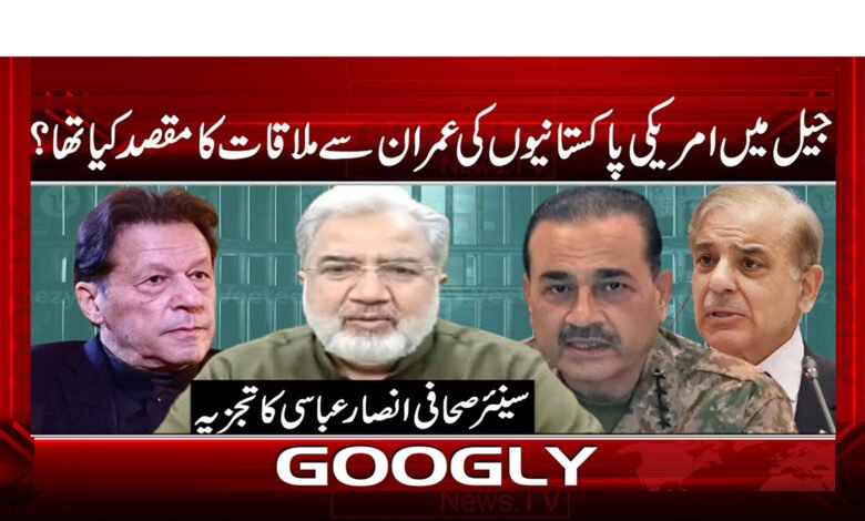 جیل میں امریکی پاکستانیوں کی عمران سے ملاقات کا مقصد کیا تھا ؟ 1 What was the purpose of the American Pakistanis meeting with Imran in prison?