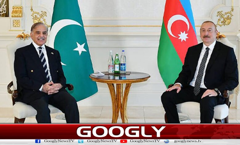 Prime Minister Shehbaz Sharif meets with Azerbaijani President Ilham Aliyev