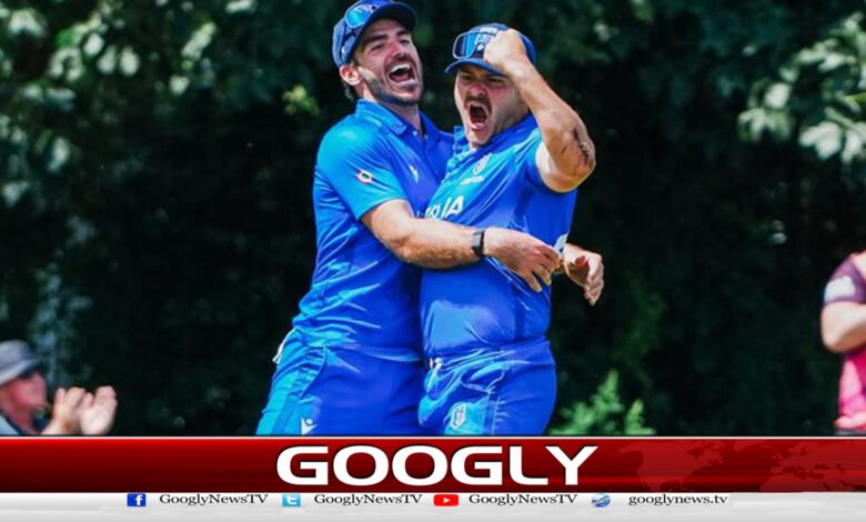 اٹلی کی شاندار کامیابی، پہلی بار ٹی ٹوئنٹی ورلڈکپ کیلئے کوالیفائی کر لیا 1 Italy's stunning success, qualifying for the T20 World Cup for the first time