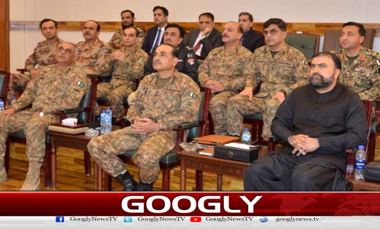 Field Marshal visits Turbat, reviews security situation
