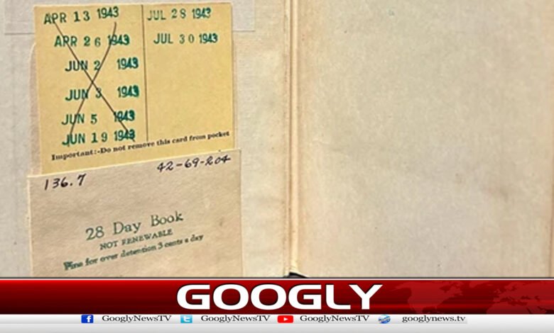 Library in America gets book back after 82 years