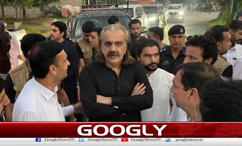 Ali Amin Gandapur visits flood-affected areas, reviews relief work