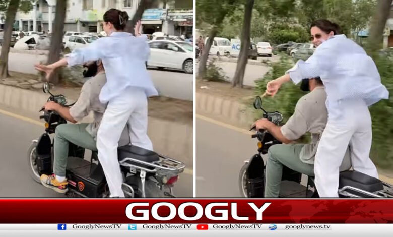 Video of Hania Aamir dancing on a motorcycle goes viral