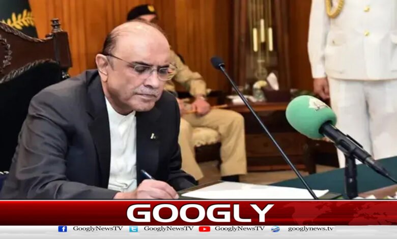 President Asif Zardari signs the Anti-Terrorism (Amendment) Bill 2025