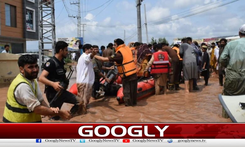 Drains overflow after torrential rain in Peshawar, flooding situation