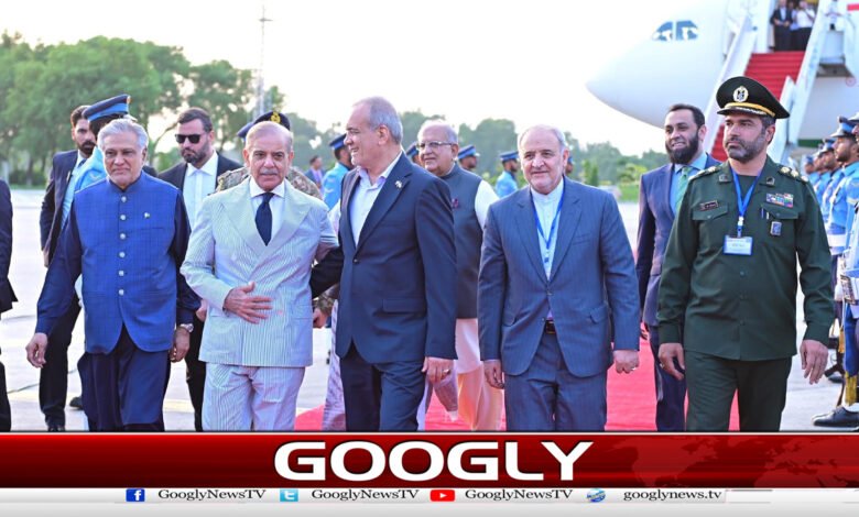 Iranian President arrives in Islamabad from Lahore, welcomed by Prime Minister