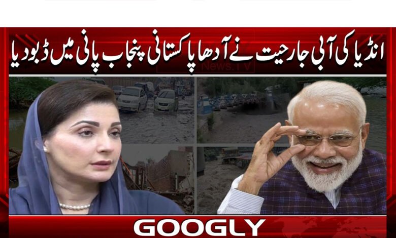 India's water aggression submerged half of Pakistani Punjab