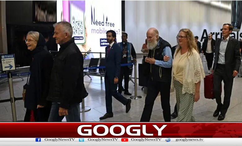 British couple return home after release from Afghanistan