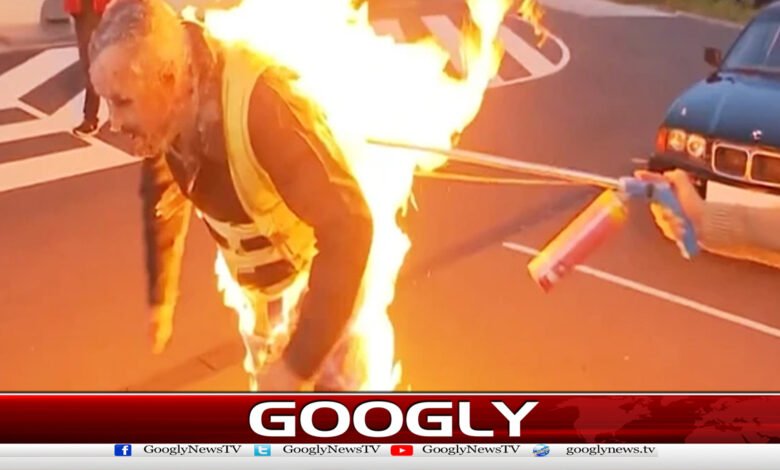 Austrian citizen sets himself on fire, sets himself on fire