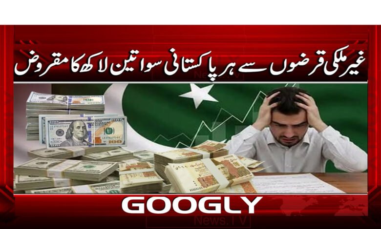 Every Pakistani owes Rs. 3.5 lakh from foreign loans