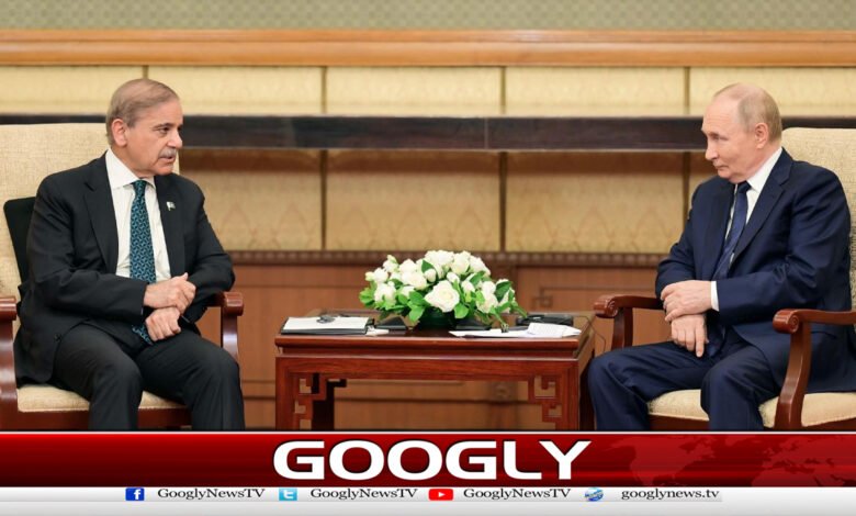 Russian President meets Shehbaz Sharif in Beijing, discusses bilateral issues