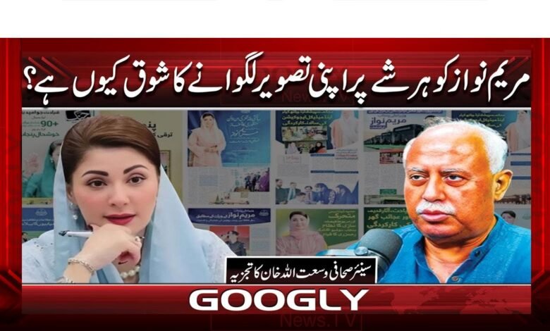 Why is Maryam Nawaz so fond of putting her picture on everything?