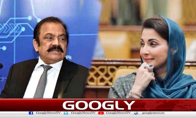 مریم نواز وزیراعظم بننے کی تیاری کررہی ہیں،راناثنااللہ کادعویٰ 1 Maryam Nawaz is preparing to become Prime Minister, claims Rana Sanaullah