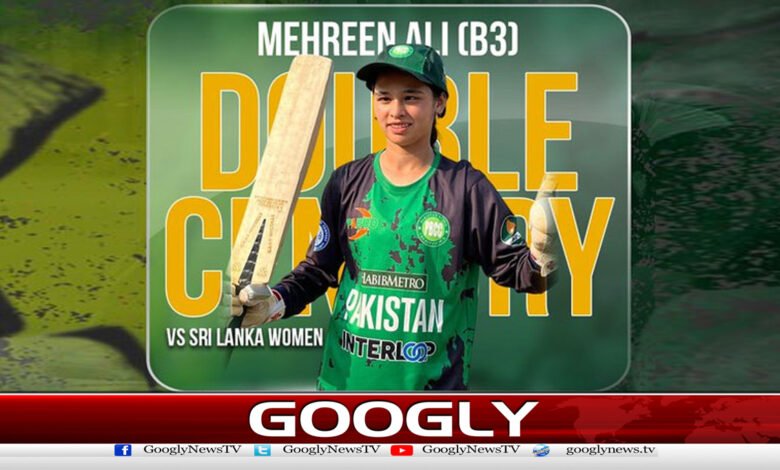 Women's Blind Cricket World Cup: Cricketer Mehreen Ali scores double century