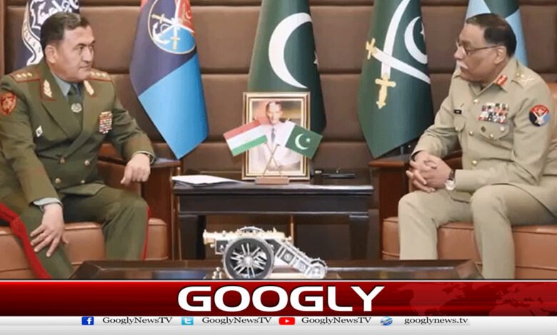 Tajik Defense Minister meets Chairman Joint Chiefs, discusses bilateral issues