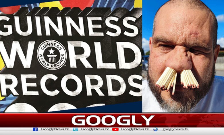 81تیلیاں ناک میں ٹھوس کرسویڈن کےباشندےنےریکارڈبناڈالا 1 Swedish resident sets record by sticking 81 oils in nose