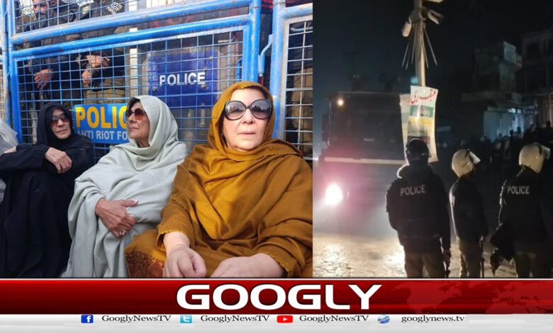 پی ٹی آئی کا اڈیالہ جیل کے باہر دھرنا پولیس نے ختم کرادیا 1 Police end PTI's sit-in outside Adiala Jail