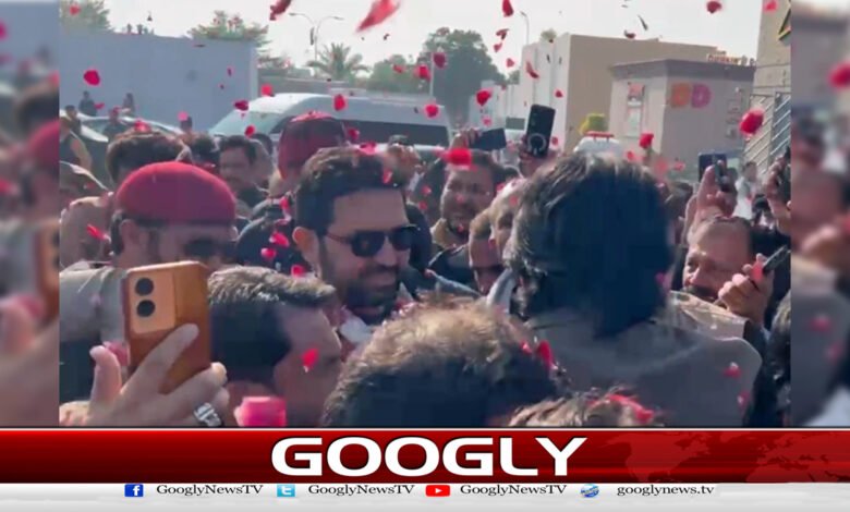 Chief Minister Sohail Afridi arrives in Lahore