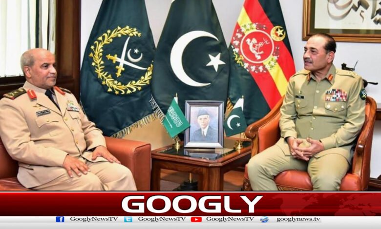 فیلڈمارشل سے سعودی بری فوج کےکمانڈر کی ملاقات،باہمی امورپرتبادلہ خیال 1 Field Marshal meets Saudi Army Commander, discusses bilateral issues