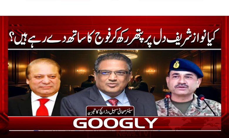 کیا نواز شریف دل پر پتھر رکھ کر فوج کا ساتھ دے رہے ہیں؟ 1 army 6
