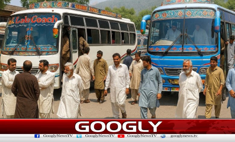 ٹرانسپورٹرز کا کل پیہہ جام ہڑتال کااعلان 1 Transporters announce indefinite strike tomorrow