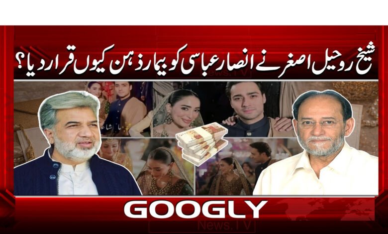 شیخ روحیل اصغر نے انصار عباسی کو بیمار ذہن کیوں قرار دیا؟ 1 7 شیخ روحیل اصغر نے انصار عباسی 2