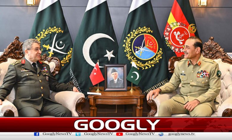 فیلڈمارشل سے ترک جنرل کی ملاقات،مشترکہ مشقوں،تعاون جاری رکھنے پراتفاق 1 Turkish General meets Field Marshal, agrees to continue joint exercises, cooperation