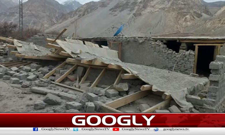 گلگت بلتستان میں زلزلے سے1شخص جاں بحق،وادی چپورسن میں 40 مکانات تباہ 1 One person killed in earthquake in Gilgit-Baltistan, 40 houses destroyed in Chaporsan Valley