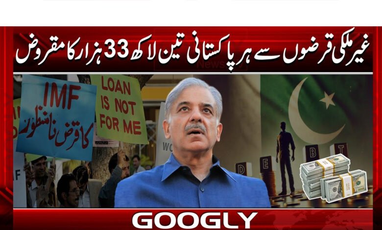 Every Pakistani owes Rs 333,000 in foreign loans