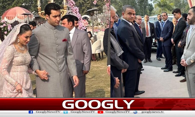 جنید صفدر کی دعوت ولیمہ، فیلڈ مارشل سمیت اہم شخصیات کی شرکت 1 Junaid Safdar's invitation to Walima, attended by important figures including Field Marshal