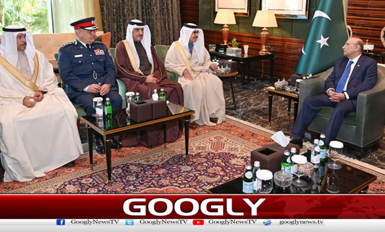 President meets Bahraini Interior Minister, discusses security issues