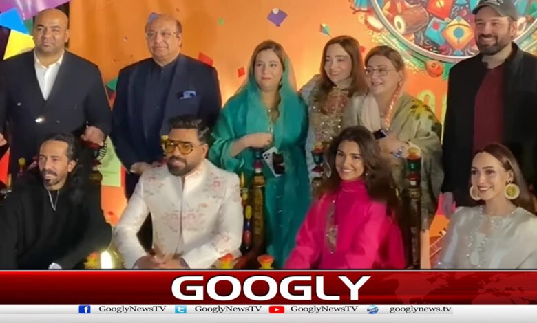 Showbiz stars also got dressed in spring colors.