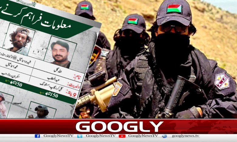 Balochistan government sets bounty on heads of 39 terrorists