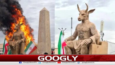 Statue of Baal set on fire in Iran