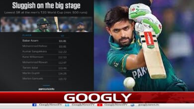 ورلڈ کپ: بابر اعظم کم ترین سٹرائیک ریٹ سے رنز بنانے والوں میں سرفہرست 3 World Cup: Babar Azam Tops List of Lowest Strike Rate Scorers