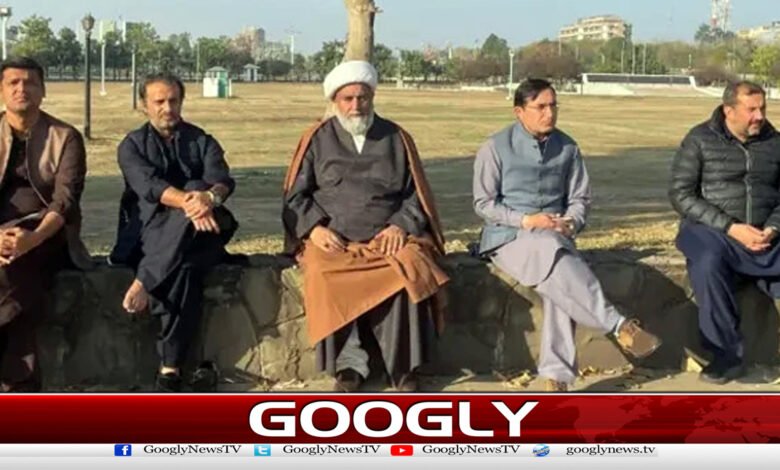 Opposition alliance's protest sit-in for Imran Khan's treatment still ongoing