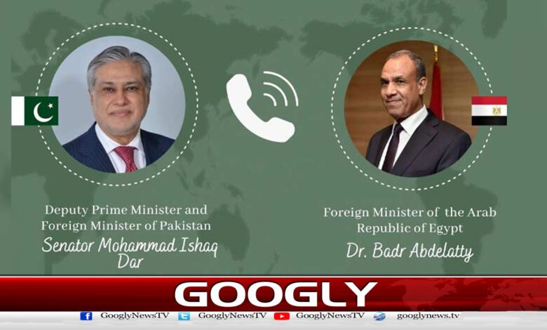 اسحاق ڈار کا مصر کے وزیر خارجہ سے رابطہ، مشرق وسطیٰ کی صورت حال پر گفتگو 1 Ishaq Dar contacts Egyptian Foreign Minister, discusses Middle East situation
