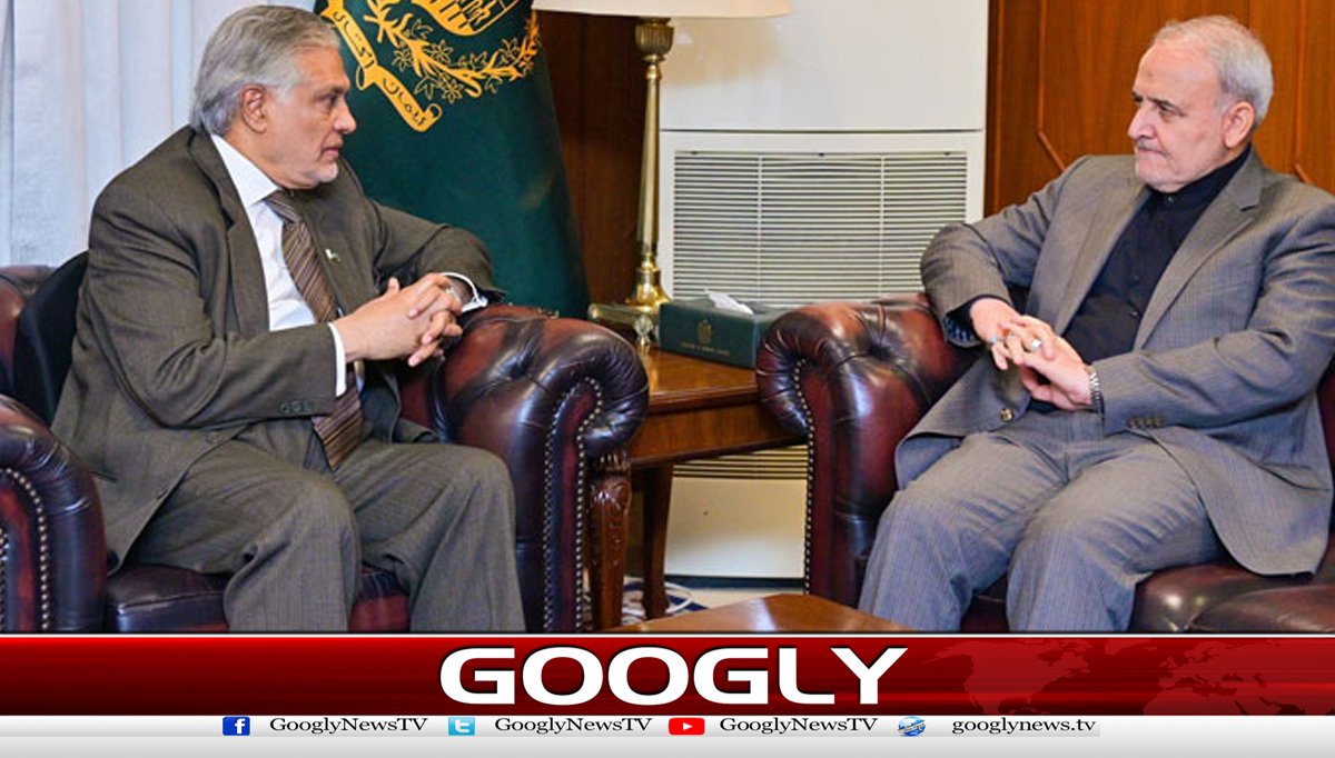 ایرانی سفیرکی اسحاق ڈارسے ملاقات،پاکستان کی حمایت پرشکریہ اداکیا