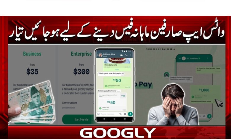 WhatsApp users should be prepared to pay a monthly fee