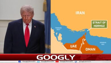 How did the closure of the Strait of Hormuz stop President Trump from speaking?