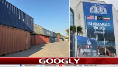 Why was Islamabad made a protective fortress before the talks?