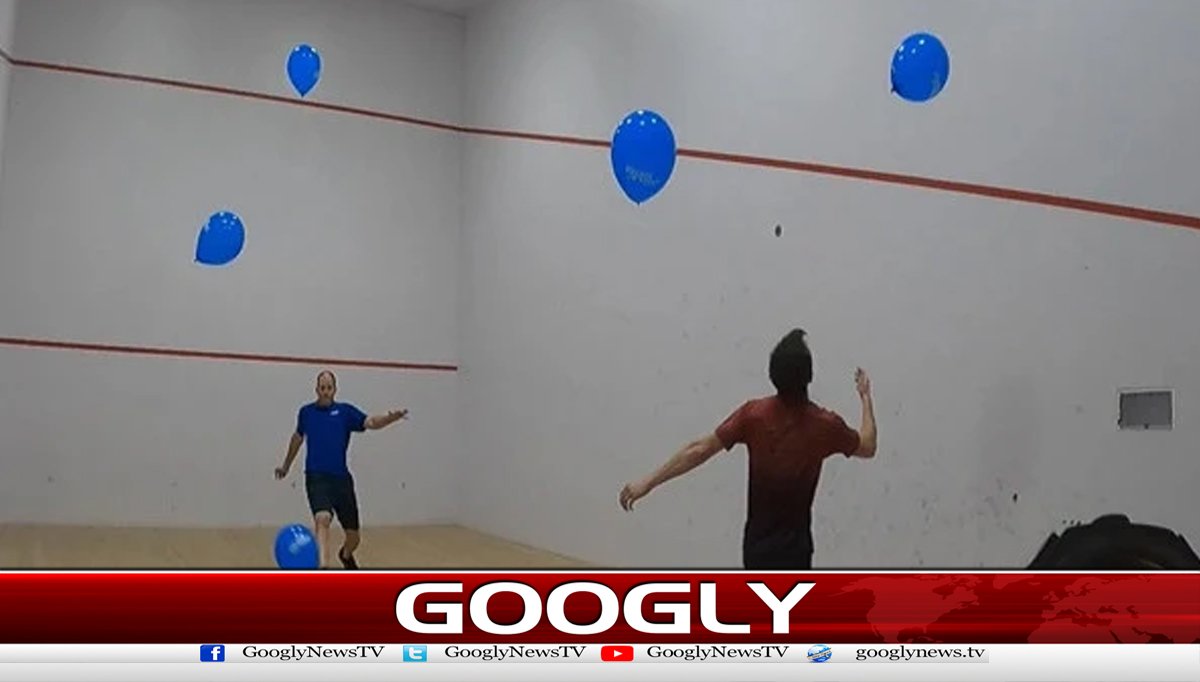 غباروں کوہوا میں اچھالنے کا انوکھا ریکارڈ بن گیا