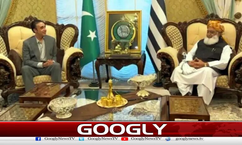 JUI-F chief Fazlur Rehman meets PPP Chairman Bilawal Bhutto