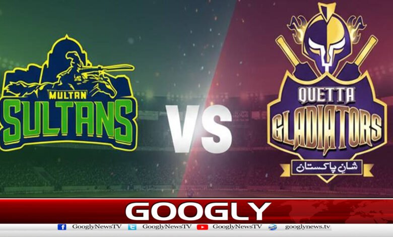 پی ایس ایل، کوئٹہ گلیڈی ایٹرز کی ملتان سلطانزکیخلاف بیٹنگ جاری 1 PSL, Multan Sultans win toss, elect to field against Quetta Gladiators