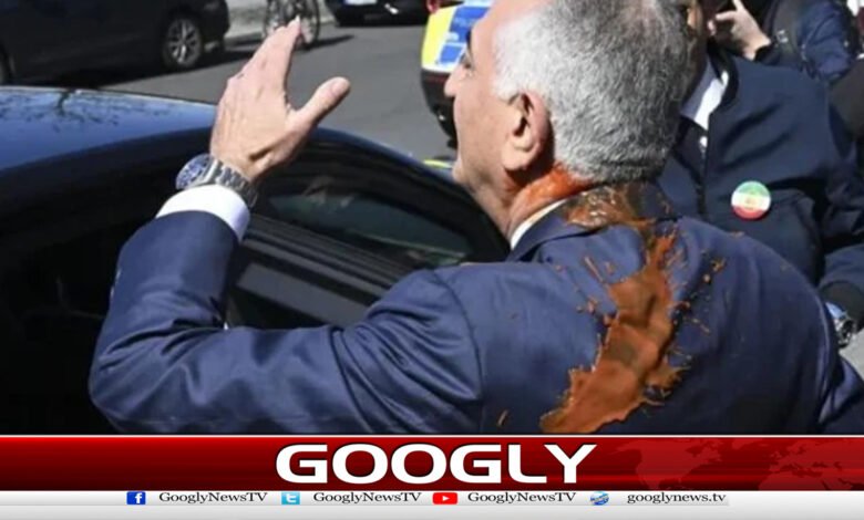 Red liquid thrown at Iran's former crown prince Reza Pahlavi in ​​Germany