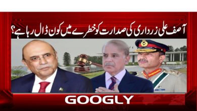 Who is endangering Asif Ali Zardari's presidency?