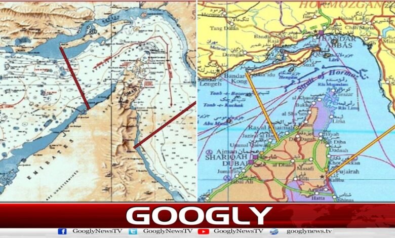 The Revolutionary Guards released a new map of the controlled Strait of Hormuz.