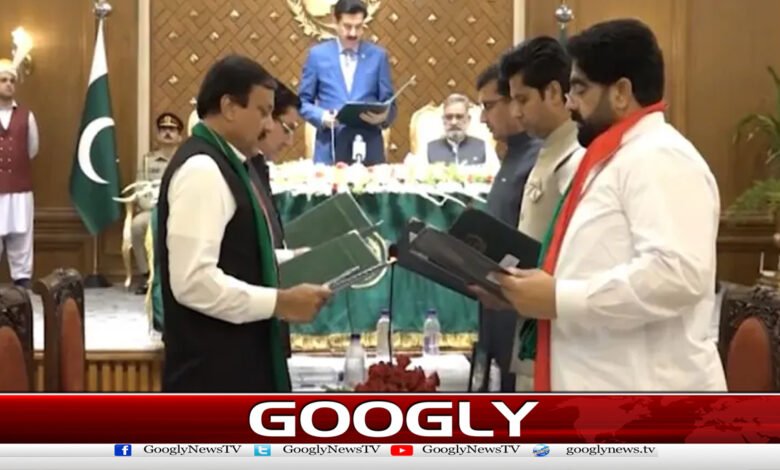 5 new provincial ministers of Khyber Pakhtunkhwa take oath