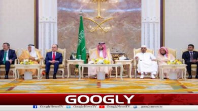 Saudi Crown Prince receives foreign leaders at Kamina Palace