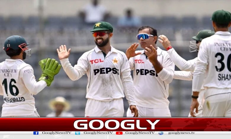 سلہٹ ٹیسٹ دوسرا روز : بنگلا دیش کے خلاف پہلی اننگز میں پاکستان کی بیٹنگ جاری 1 website Googly 68